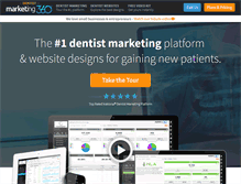 Tablet Screenshot of dentistmarketing360.com